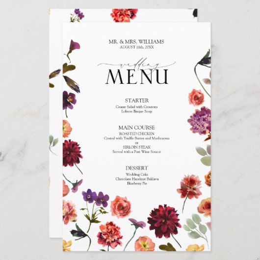 Herfst Zomer Tuin Verbrand Sinaasappel Bruiloft Me (Voorkant / Achterkant)