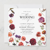 Herfst Zomer Tuin Verbrande Sinaasappel Bloemen Br Kaart (Voorkant)