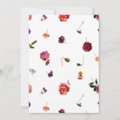 Herfst Zomertuin Verbrand Sinaasappel 50e Verjaard Kaart (Achterkant)