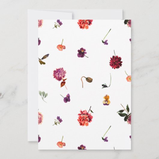 Herfst Zomertuin Verbrand Sinaasappel 50e Verjaard Kaart (Achterkant)