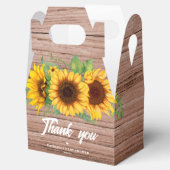 Herfst Zonnebloem | Baby Shower Bedankdoosjes (Geopend)
