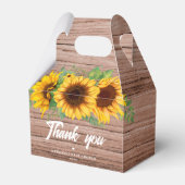 Herfst Zonnebloem | Baby Shower Bedankdoosjes (Voorkant Zijde)