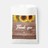 Herfst Zonnebloem | BABY SHOWER Bedankzakje (Voorkant)