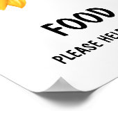 Herfst Zonnebloem Baby shower Favors Sign Poster (Hoek)