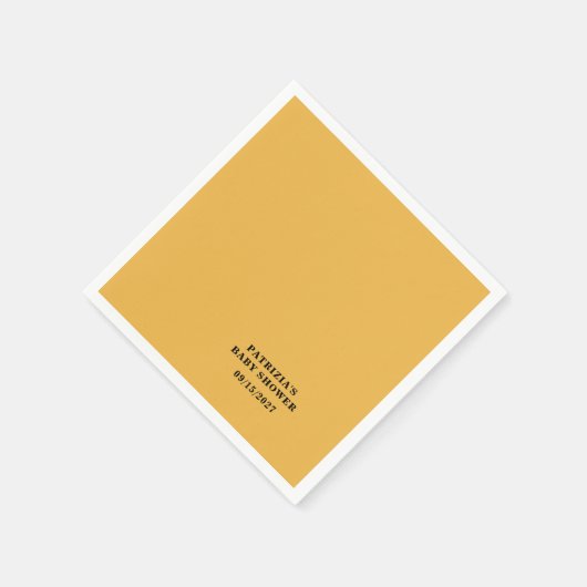 Herfst Zonnebloem Baby shower Servet (Hoek)