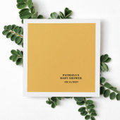 Herfst Zonnebloem Baby shower Servet