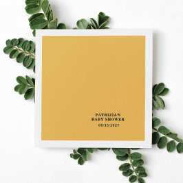 Herfst Zonnebloem Baby shower Servet