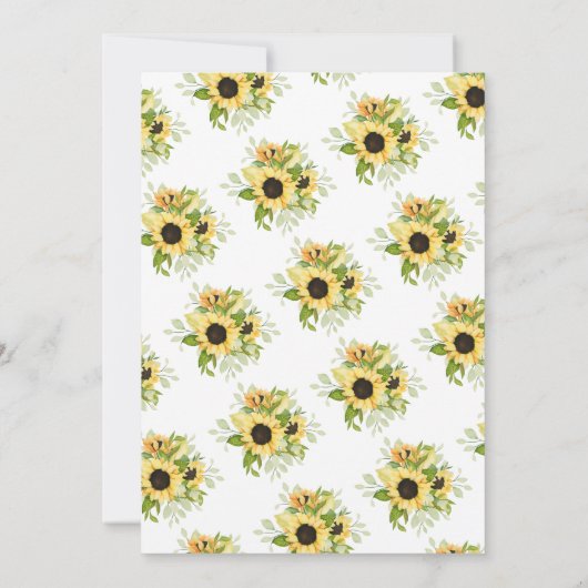 Herfst Zonnebloem BINGO Vrijgezellenfeest Spel Kaart (Achterkant)