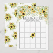 Herfst Zonnebloem BINGO Vrijgezellenfeest Spel Kaart (Voorkant / Achterkant)