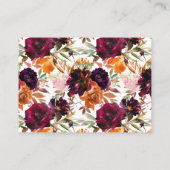 Herfst Zonnebloem Boeket Bloemen Display Douche Informatiekaartje (Achterkant)