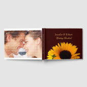 Herfst Zonnebloem Bruiloft Gastenboek (Volledig)