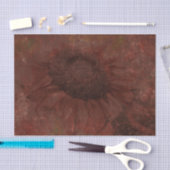 Herfst Zonnebloem Donkere Rust Grunge Textuur Tissuepapier (Craft)