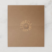 Herfst Zonnebloem Gevouwen Plaats Kaarten Plaatskaartje (Buitenkant ongevouwen)
