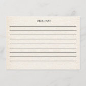 Herfst Zonnebloem Herfst Recept Kaart (Achterkant)