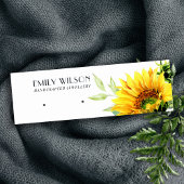 HERFST ZONNEBLOEM HERFST STUD OORBEL DISPLAY KAART MINI VISITEKAARTJE