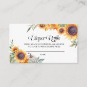 Herfst - Zonnebloem - Raffle-behuizing Informatiekaartje (Voorkant)