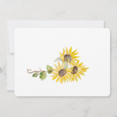 Herfst - Zonnebloem - repetitie Kaart (Achterkant)