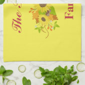 Herfst Zonnebloem Schoonheid Theedoek (Gevouwen)