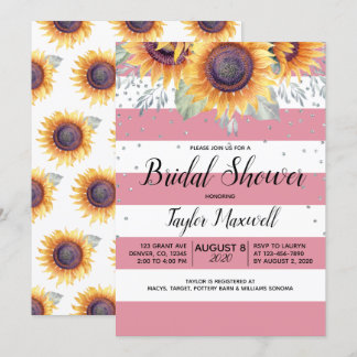 Herfst zonnebloem stoffige roos roze vrijgezellenf kaart