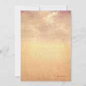 Herfst Zonnebloem Trouw Rustieke Vintage Uitnodigi Kaart (Achterkant)