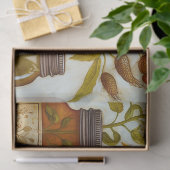 Herfst Zonnebloem Vogel Op Keuken Tafel Decoupage Tissuepapier (Geschenk)