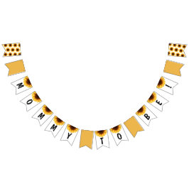 Herfst Zonnebloem Welkom Baby shower Vlaggetjes