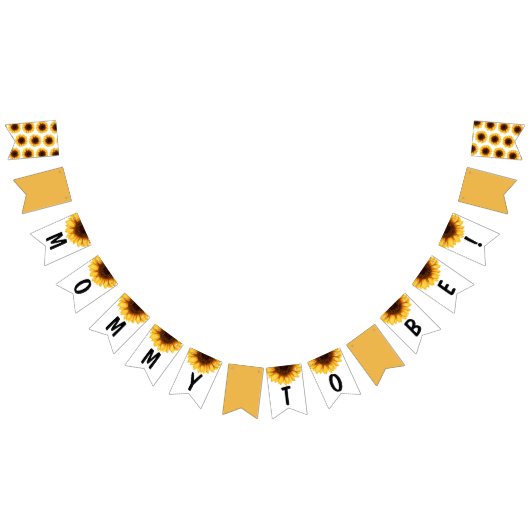 Herfst Zonnebloem Welkom Baby shower Vlaggetjes (Alle)