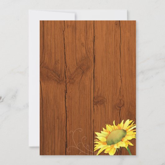 Herfst Zonnebloemen 60e verjaardag Kaart (Achterkant)