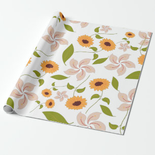Herfst Zonnebloemen Cadeaupapier