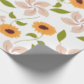 Herfst Zonnebloemen Cadeaupapier (Hoek)