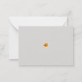 Herfst Zonnebloemen Notitiekaartje (Achterkant)