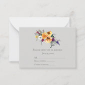 Herfst Zonnebloemen Notitiekaartje (Voorkant)