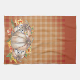 Herfst Zonnebloemen & Oogst Pompoenen Theedoek