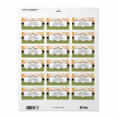 Herfst Zonnebloemen Retouradreslabel Etiket (Full Sheet)