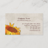 Herfst Zonnebloemen Uniek Visitekaartje (Achterkant)