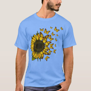 Herfst Zonnebloemen Zelfvliegende herfst Zonnebloe T-shirt