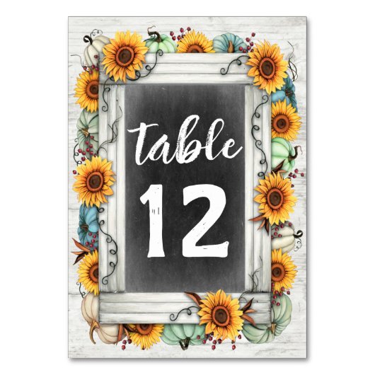 Herfst Zonnebloemen Zonnebloemen Zonnebloem Blesse Kaart (Voorkant)