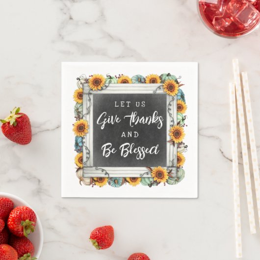 Herfst Zonnebloemen Zonnebloemen Zonnebloem Blesse Servet (Insitu)