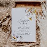Herfst Zonneschijn Elegant Wildflower Surprise Par Kaart<br><div class="desc">Deze herfst zonneschijn elegante wildflower surprise party uitnodiging is perfect voor een moderne verjaardag,  pensioen of een verrassing feest. Het ontwerp is voorzien van meerdere waterverf paarse,  paarse,  gele bloemen,  bordeauxrode knoppen en olijfgroen gebladerte prachtig gegroepeerd in boeketten.</div>