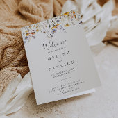 Herfst Zonneschijn Elegante Wildflower Gevouwen br Programma