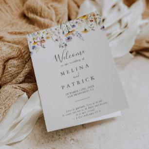 Herfst Zonneschijn Elegante Wildflower Gevouwen br Programma