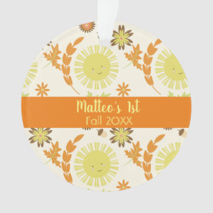 Herfst Zonneschijn Verjaardagsfeestje Ornament