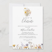 Herfst Zonneschijn Wildflower Let's Celebrate Part Kaart (Voorkant)