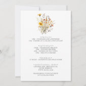 Herfst Zonneschijn Wildflower vrijgezellenweekend Kaart (Achterkant)