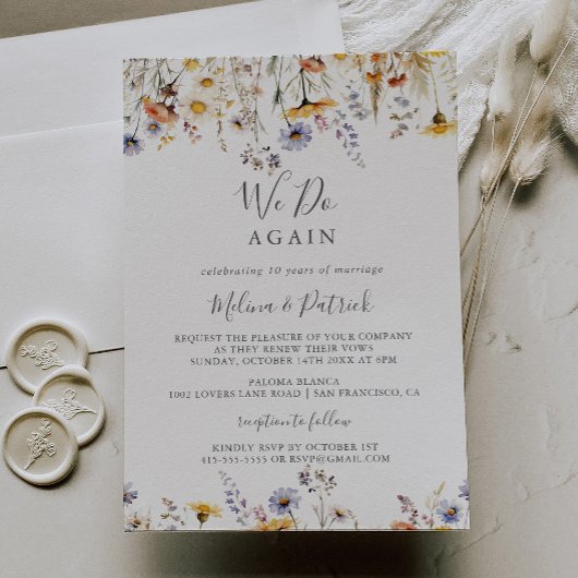 Herfst Zonneschijn Wildflower We doen opnieuw Gelo Kaart