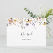 Herfst Zonneschijn Wildflower Wedding Reserved Sig (Staand voorkant)