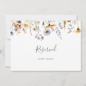 Herfst Zonneschijn Wildflower Wedding Reserved Sig (Achterkant)