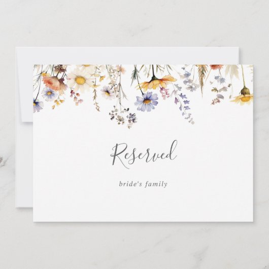 Herfst Zonneschijn Wildflower Wedding Reserved Sig (Achterkant)