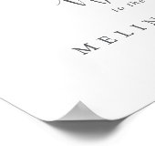 Herfst Zonneschijn Wildflower Wedding Welkom Poster (Hoek)