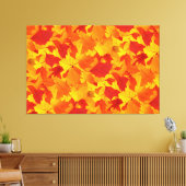 Herfst zonnig glanzend blad design canvas afdruk (Insitu (Woonkamer))